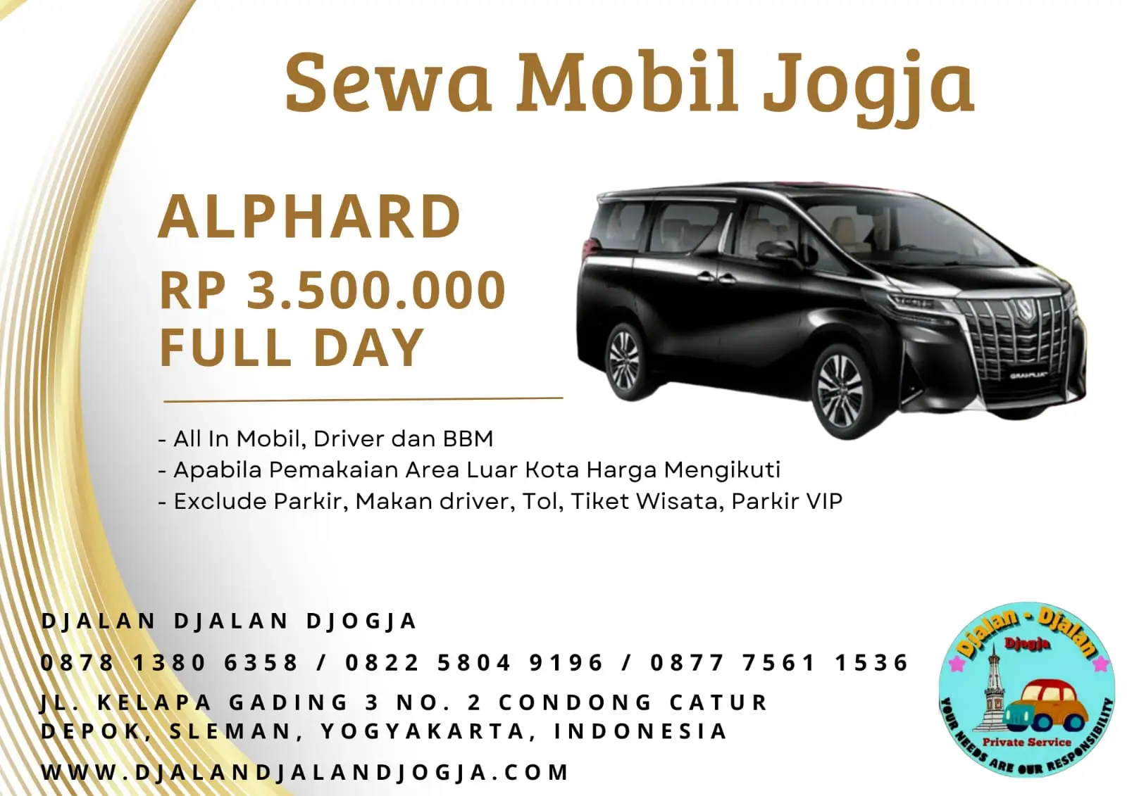 Sewa Mobil - Alphard