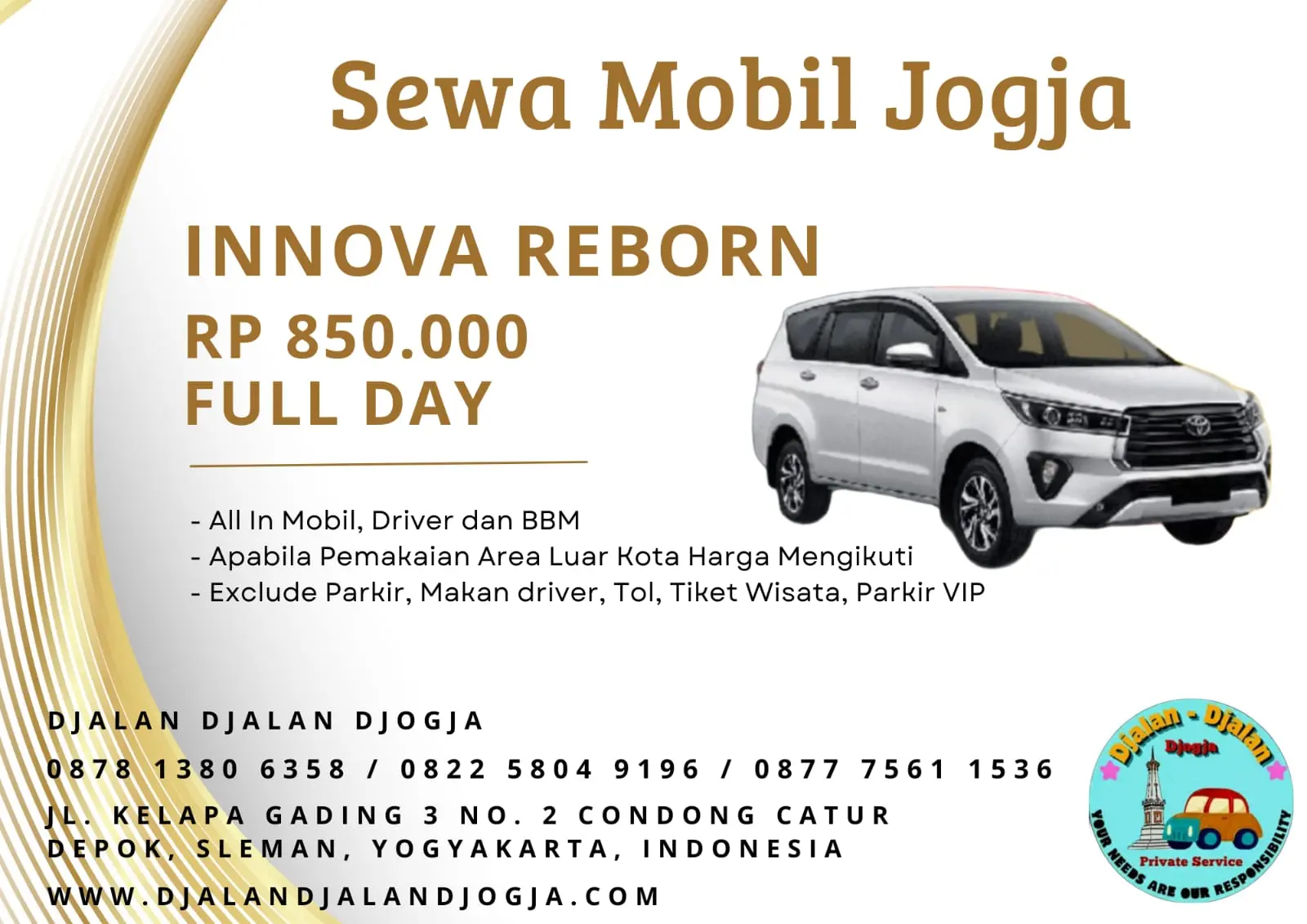 Sewa Mobil - Innova Reborn