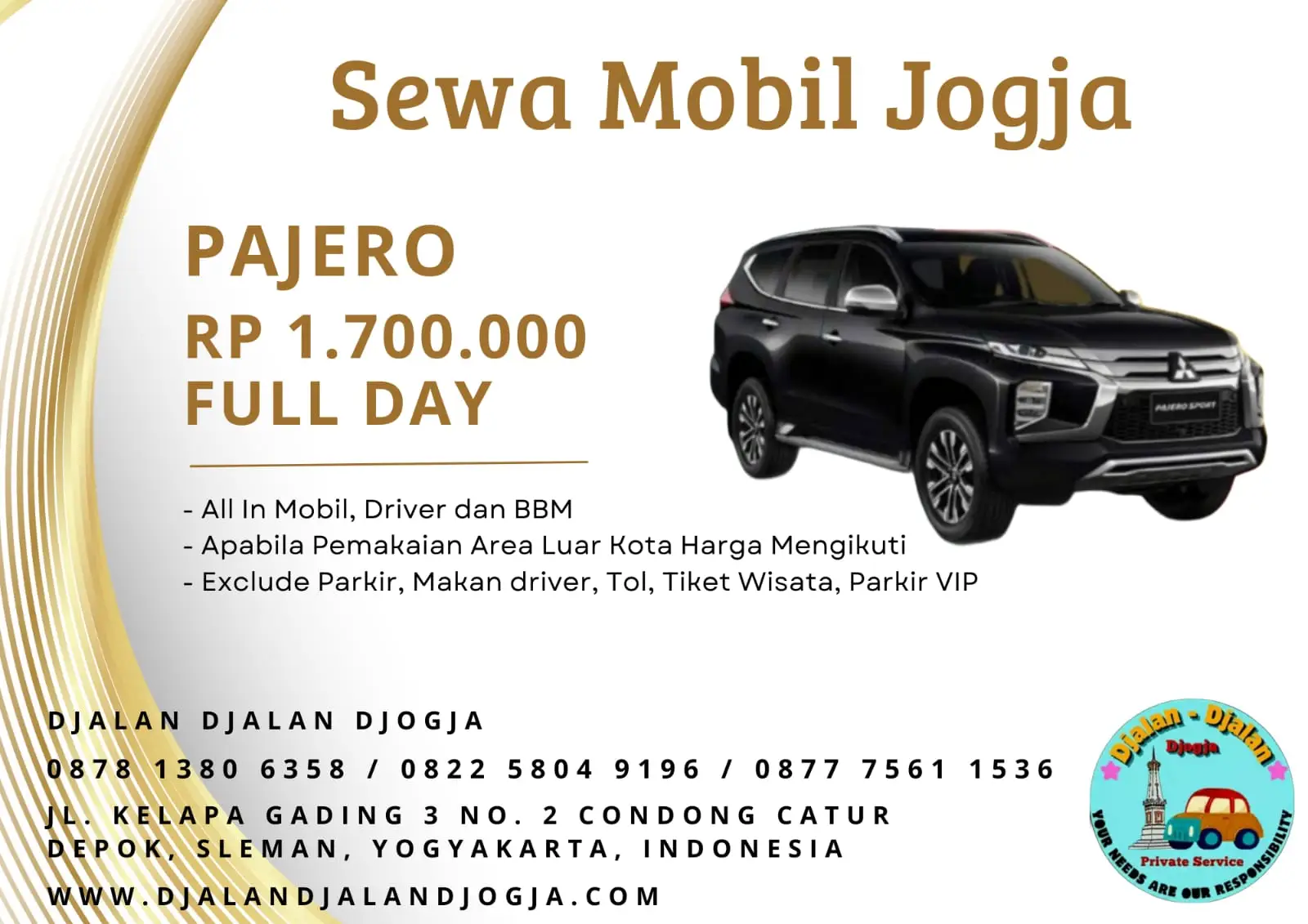 Sewa Mobil - Pajero